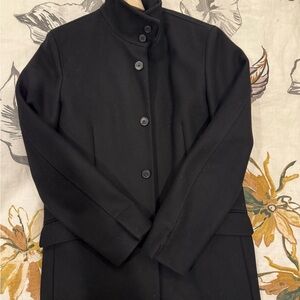 Theory FW14 Black Button-Up Coat